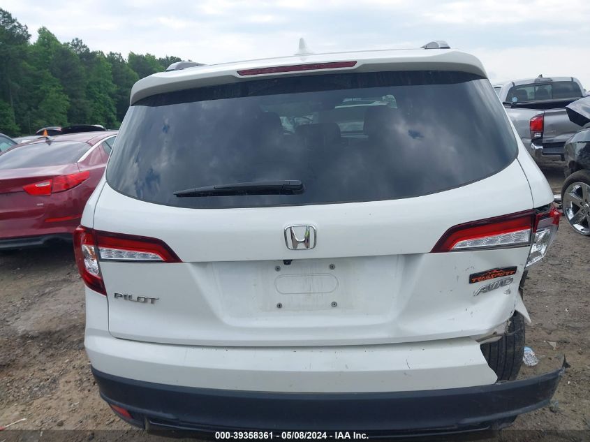 2022 Honda Pilot Awd Trailsport VIN: 5FNYF6H86NB041403 Lot: 39358361