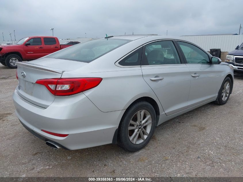 2017 Hyundai Sonata Se VIN: 5NPE24AF1HH458249 Lot: 39358363