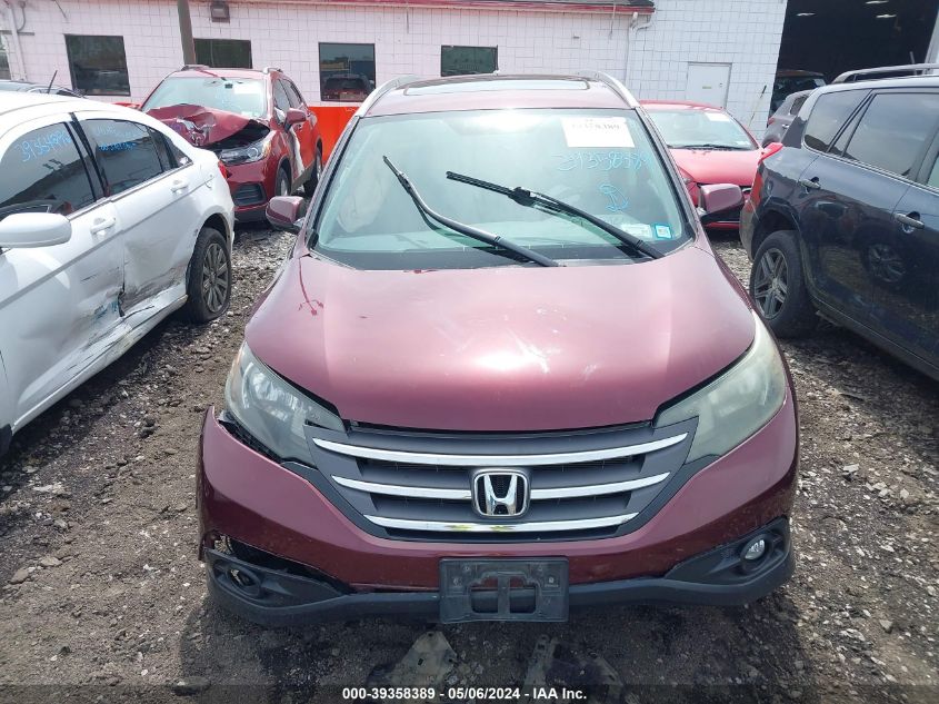 2013 Honda Cr-V Ex-L VIN: 5J6RM4H77DL057010 Lot: 39358389