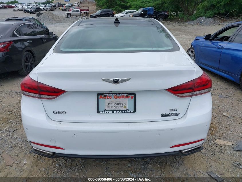 2017 Genesis G80 3.8 VIN: KMHGN4JE0HU206517 Lot: 39358406