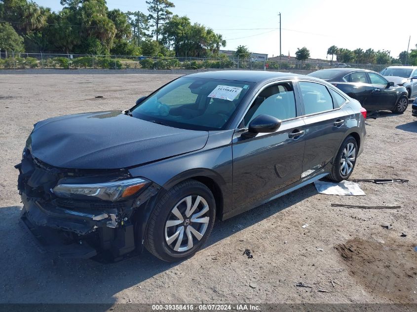 2023 Honda Civic Lx VIN: 2HGFE2F24PH560742 Lot: 39358415