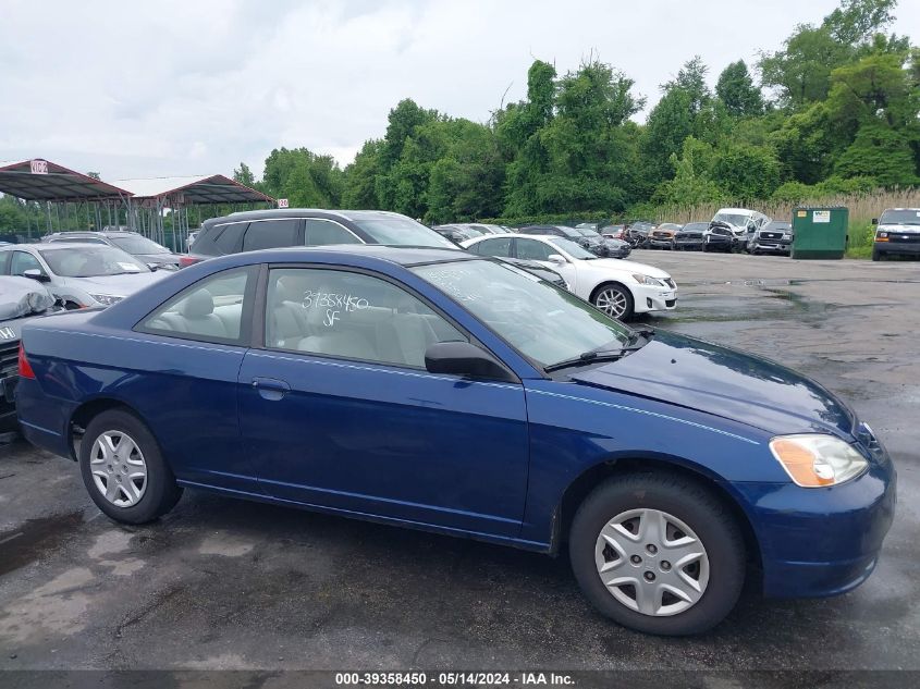 2003 Honda Civic Lx VIN: 1HGEM22563L016402 Lot: 39358450