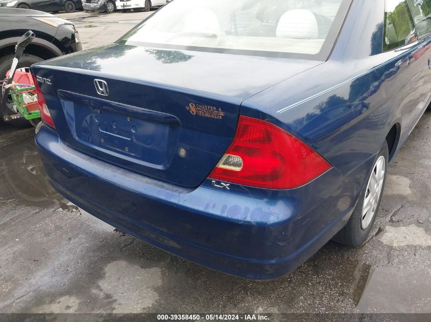 2003 Honda Civic Lx VIN: 1HGEM22563L016402 Lot: 39358450