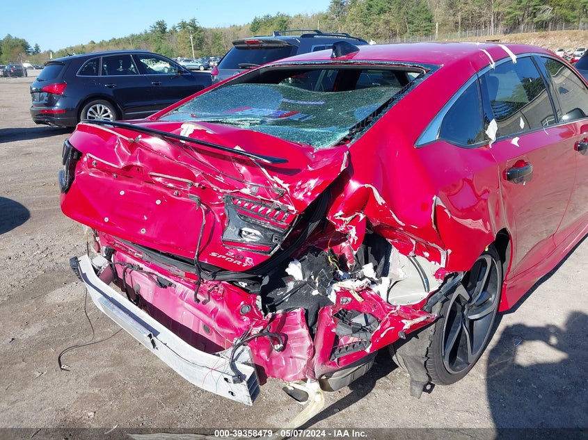 VIN 1HGCV2F37NA010622 2022 HONDA ACCORD SPORT 2.0T