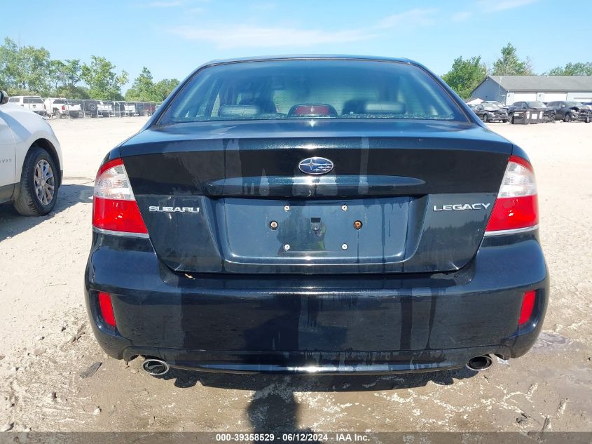 2009 Subaru Legacy 2.5I Limited VIN: 4S3BL626097210638 Lot: 39358529