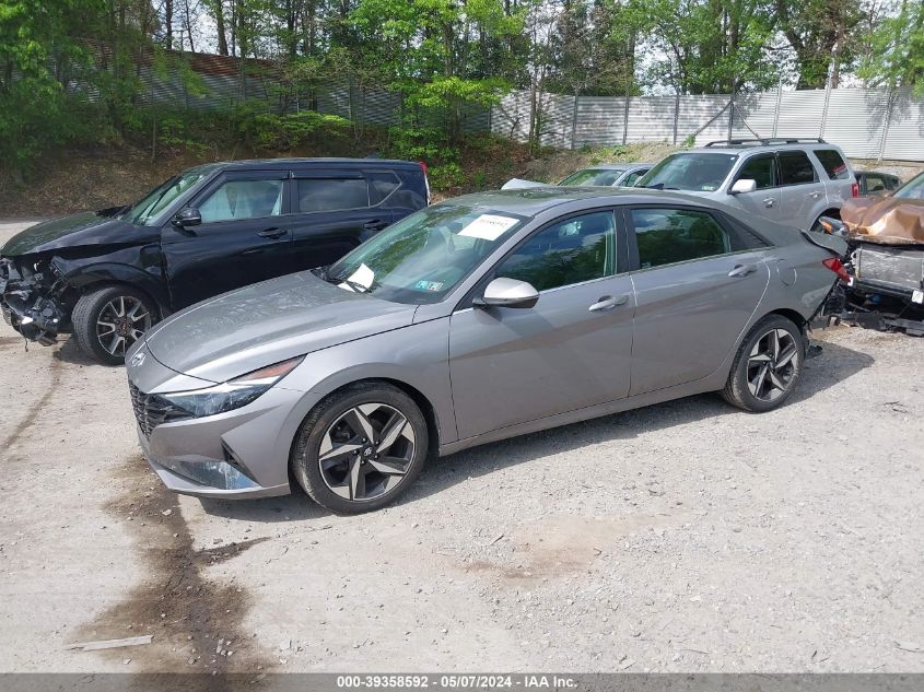 2021 Hyundai Elantra Limited VIN: KMHLP4AG7MU171740 Lot: 39358592