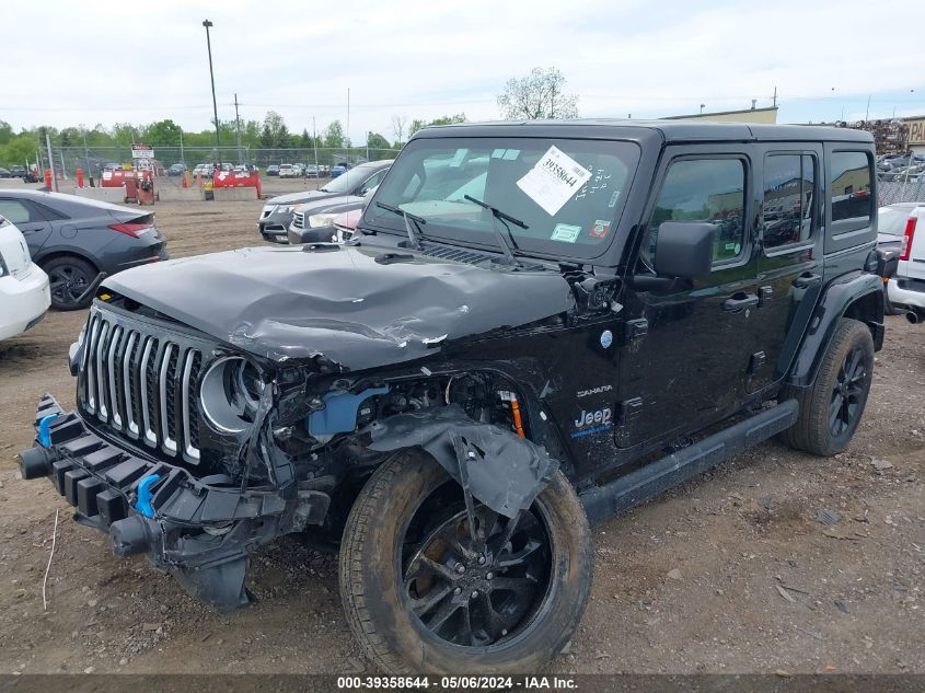 2023 Jeep Wrangler 4Xe Sahara 4X4 VIN: 1C4JJXP66PW660992 Lot: 39358644