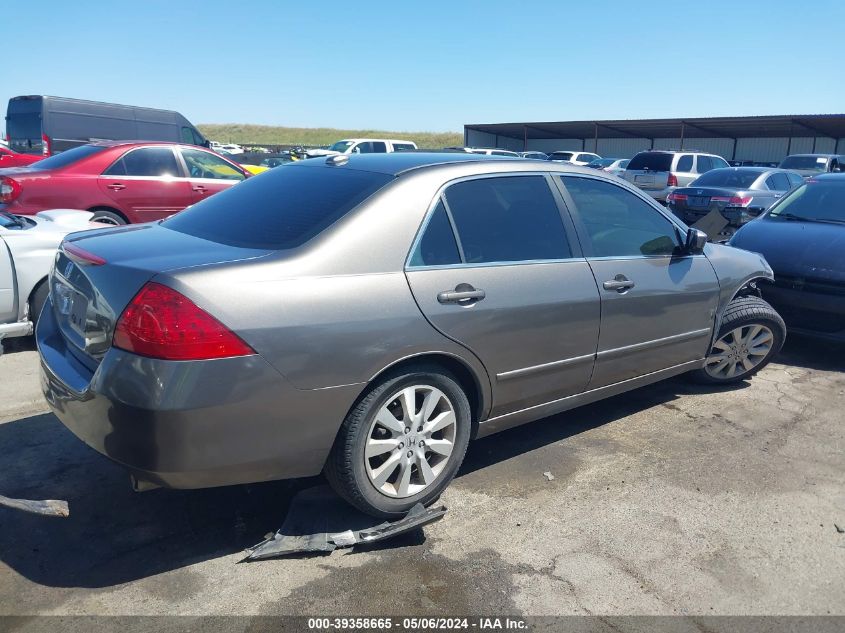 2007 Honda Accord 3.0 Ex VIN: 1HGCM66567A057459 Lot: 39358665