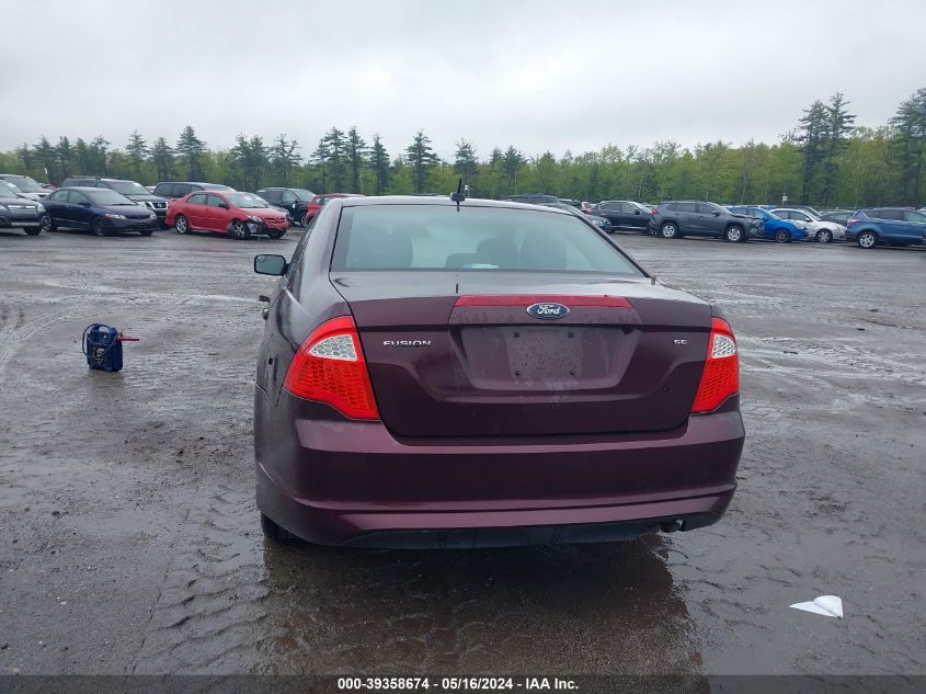 2012 Ford Fusion Se VIN: 3FAHP0HA1CR273714 Lot: 39358674