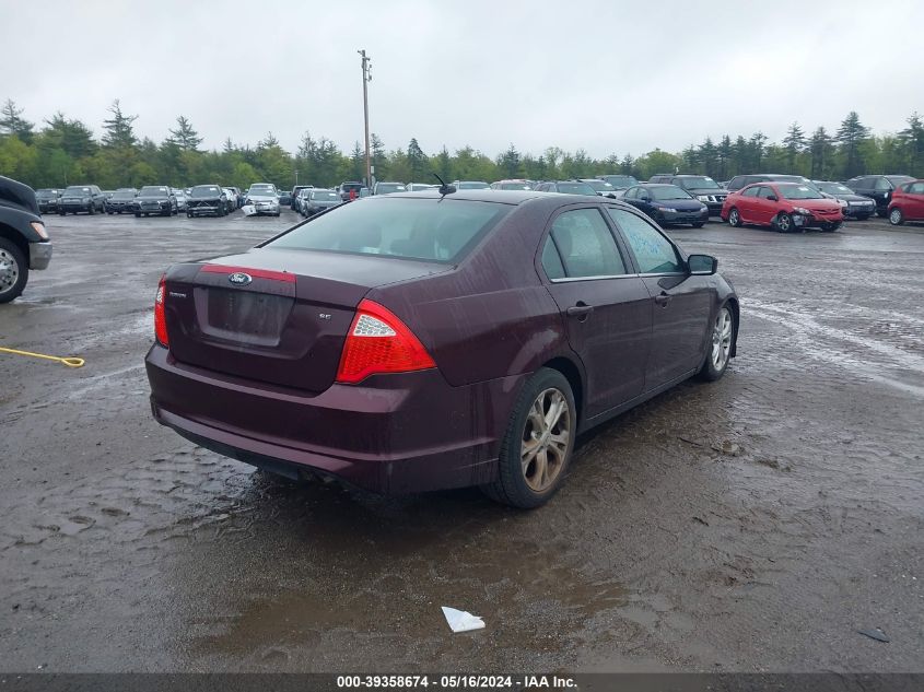 2012 Ford Fusion Se VIN: 3FAHP0HA1CR273714 Lot: 39358674