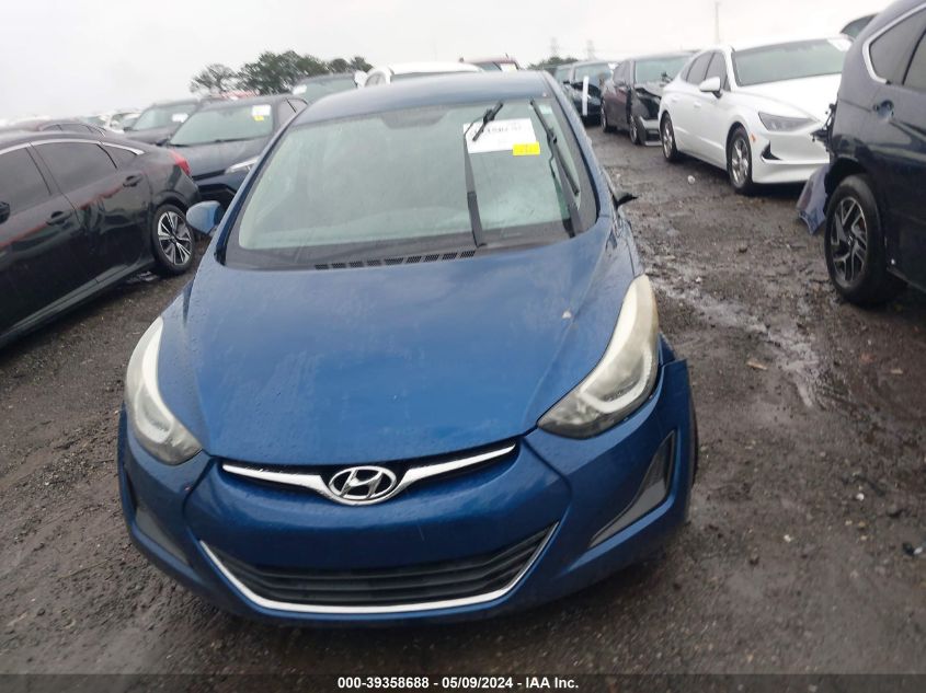 2016 Hyundai Elantra Se VIN: KMHDH4AEXGU545875 Lot: 39358688