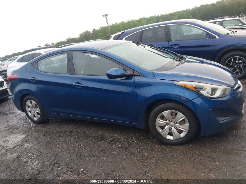 2016 Hyundai Elantra Se VIN: KMHDH4AEXGU545875 Lot: 39358688