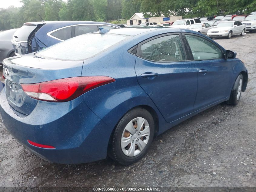 2016 Hyundai Elantra Se VIN: KMHDH4AEXGU545875 Lot: 39358688