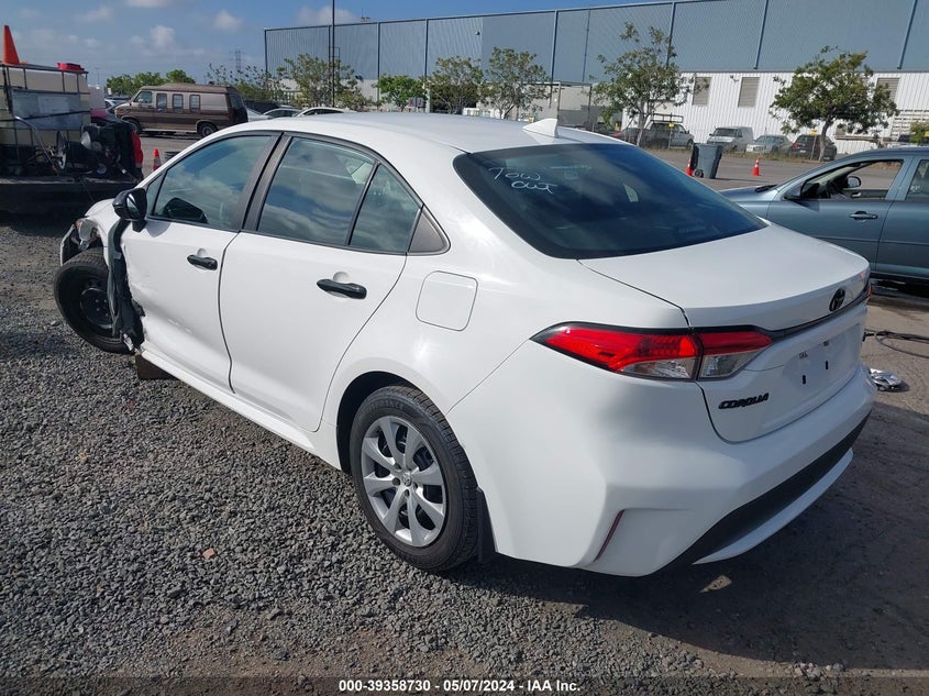 VIN 5YFEPRAE0LP117703 2020 TOYOTA COROLLA LE