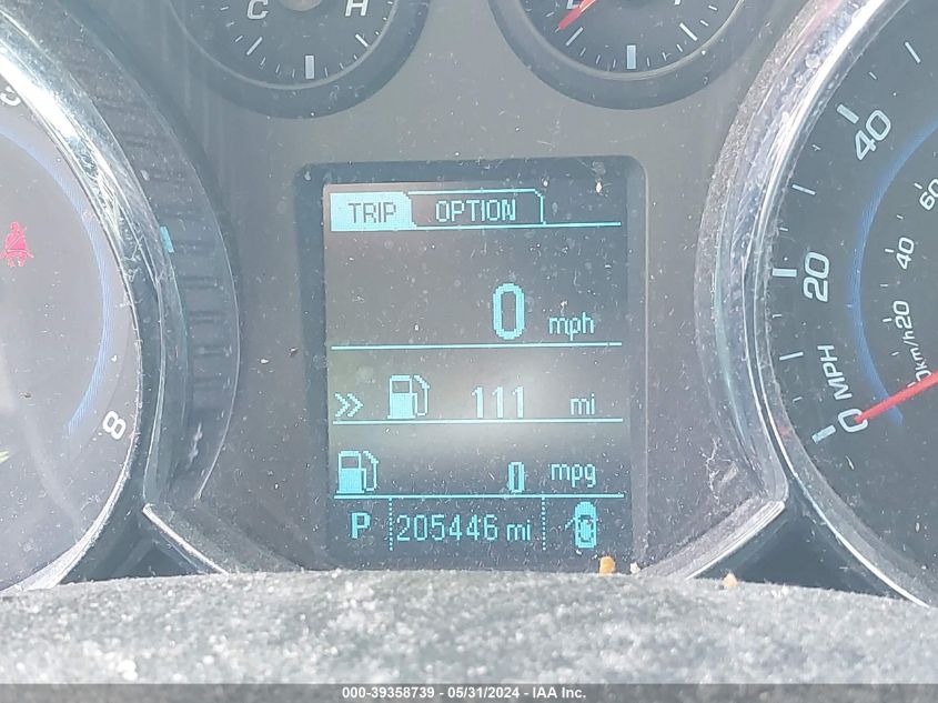 2013 Chevrolet Cruze 1Lt Auto VIN: 1G1PC5SB0D7268411 Lot: 39358739