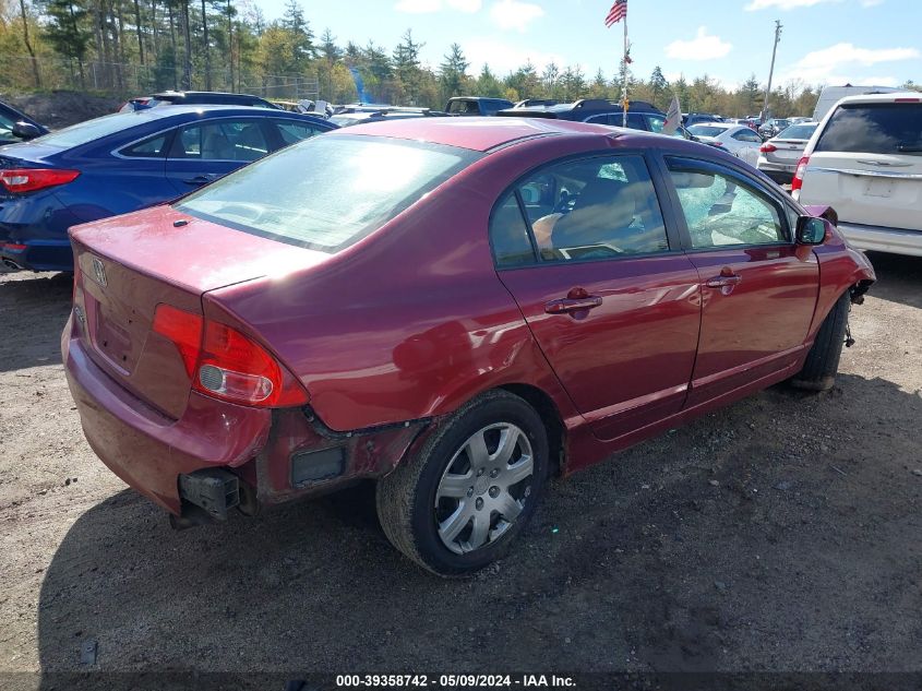 2008 Honda Civic Lx VIN: 2HGFA16558H530375 Lot: 39358742