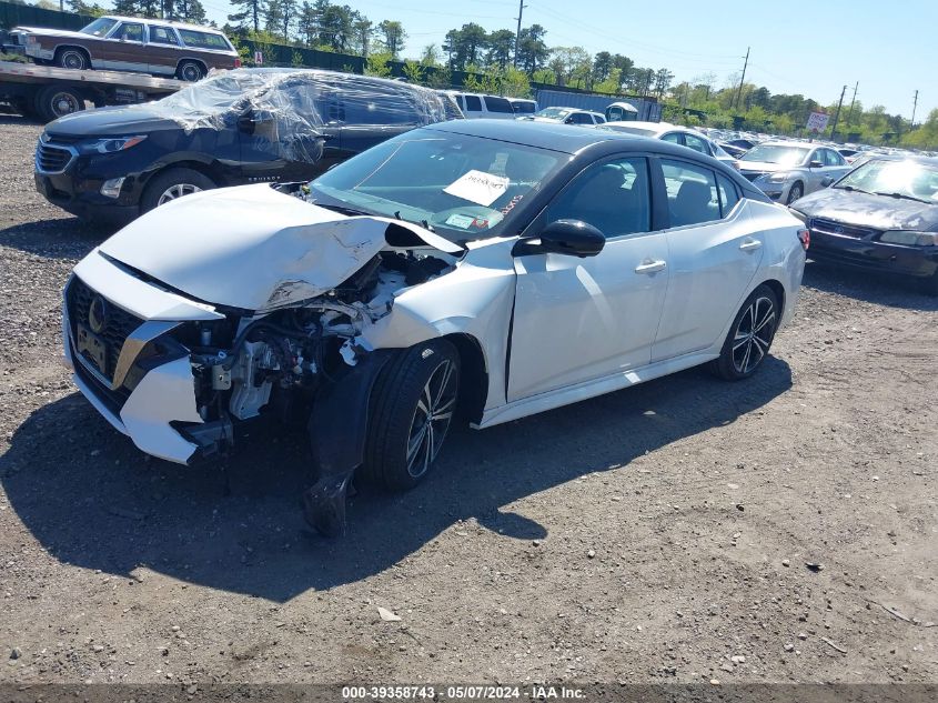 2022 Nissan Sentra Sr Xtronic Cvt VIN: 3N1AB8DV5NY278525 Lot: 39358743