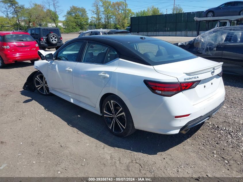 2022 Nissan Sentra Sr Xtronic Cvt VIN: 3N1AB8DV5NY278525 Lot: 39358743