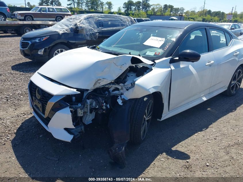 2022 Nissan Sentra Sr Xtronic Cvt VIN: 3N1AB8DV5NY278525 Lot: 39358743