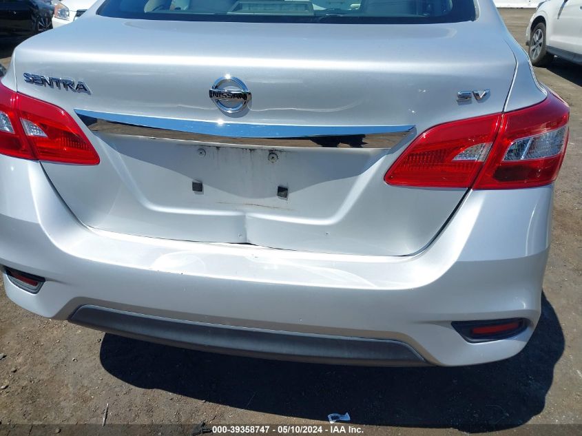 2018 Nissan Sentra Sv VIN: 3N1AB7AP1JL655424 Lot: 39358747