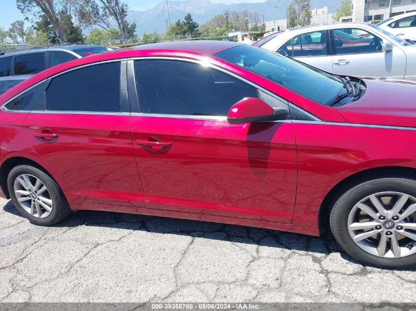 2016 Hyundai Sonata Se VIN: 5NPE24AF3GH278723 Lot: 39358760