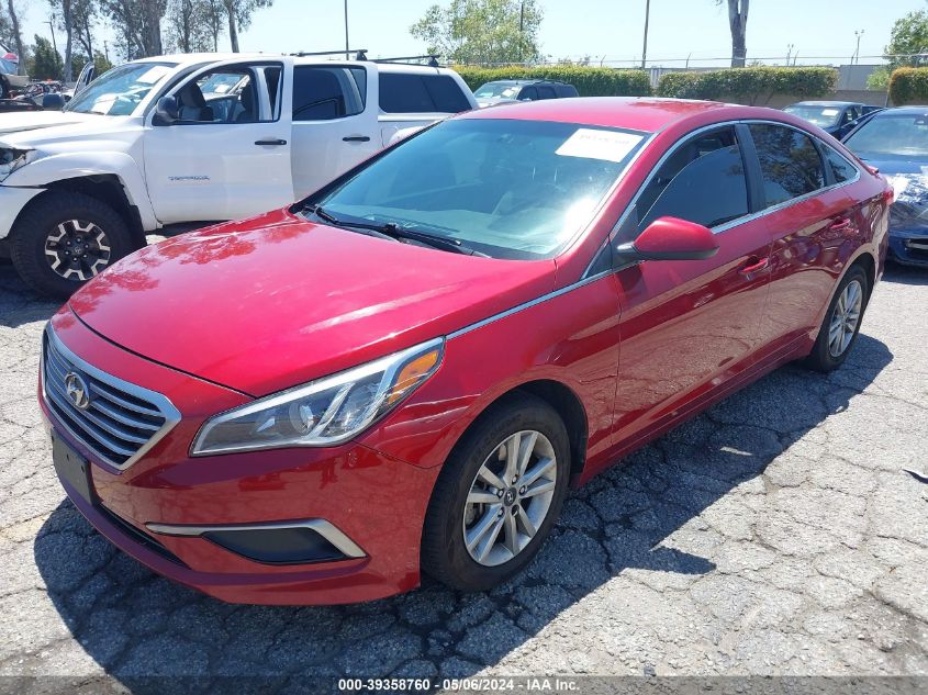 2016 Hyundai Sonata Se VIN: 5NPE24AF3GH278723 Lot: 39358760