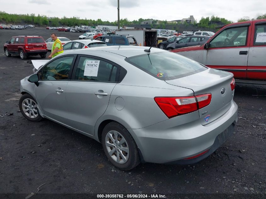 2016 Kia Rio Lx VIN: KNADM4A33G6555504 Lot: 39358762