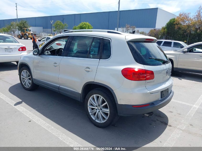 2012 Volkswagen Tiguan Se VIN: WVGAV7AX9CW533150 Lot: 39358776