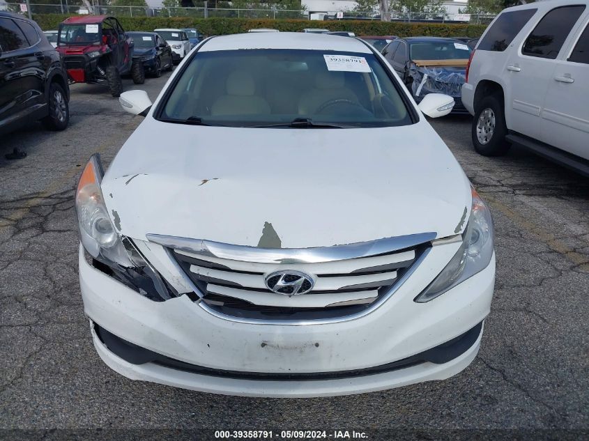 2014 Hyundai Sonata Gls VIN: 5NPEB4AC1EH914896 Lot: 39358791