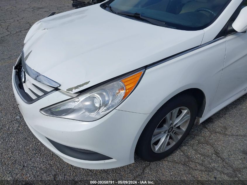 2014 Hyundai Sonata Gls VIN: 5NPEB4AC1EH914896 Lot: 39358791