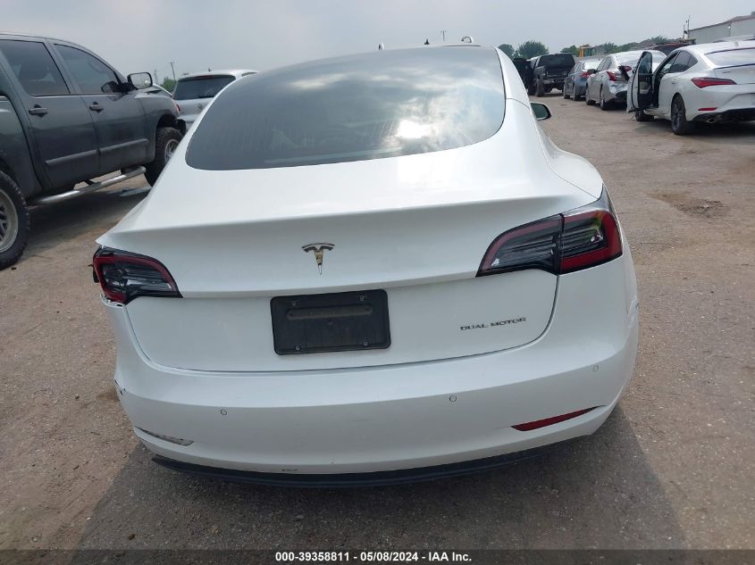 2019 Tesla Model 3 Long Range/Performance VIN: 5YJ3E1EB1KF365130 Lot: 39358811