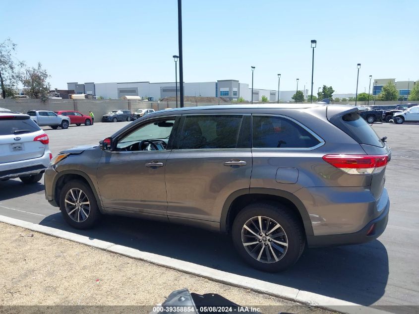 2018 Toyota Highlander Se/Xle VIN: 5TDKZRFH4JS536691 Lot: 39358854