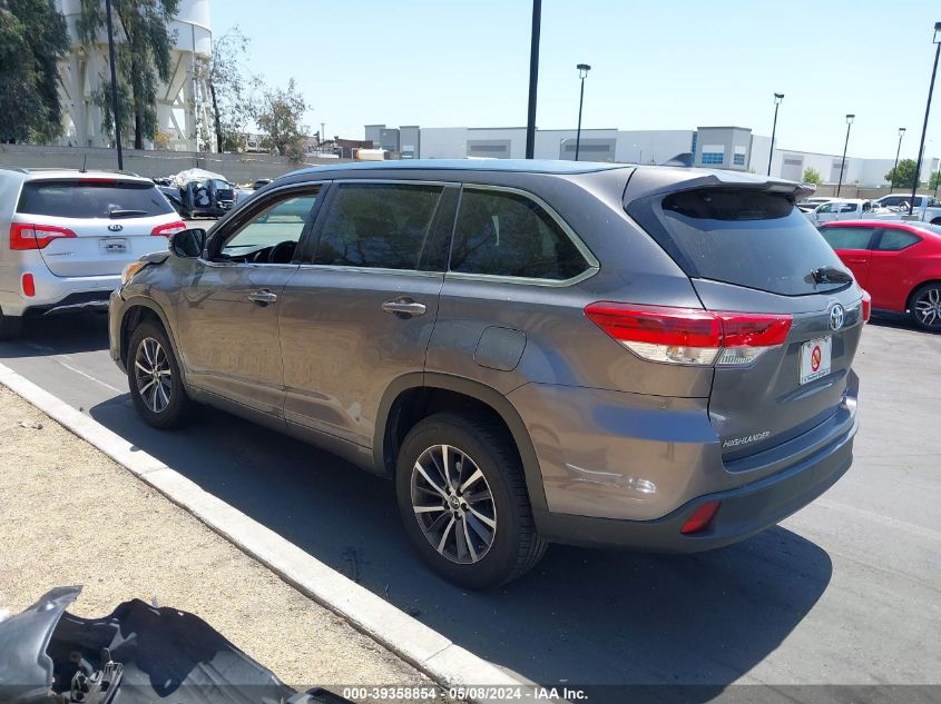 2018 Toyota Highlander Se/Xle VIN: 5TDKZRFH4JS536691 Lot: 39358854