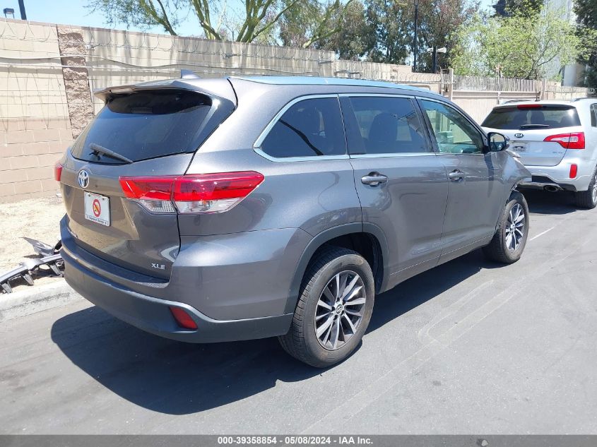 2018 Toyota Highlander Se/Xle VIN: 5TDKZRFH4JS536691 Lot: 39358854