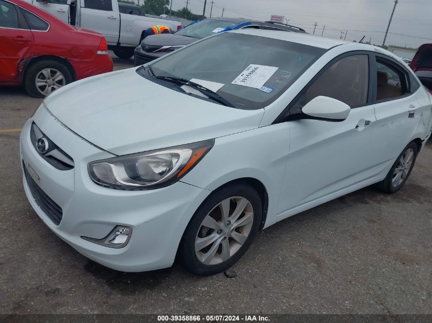 2013 Hyundai Accent Gls VIN: KMHCU4AEXDU288090 Lot: 39358866