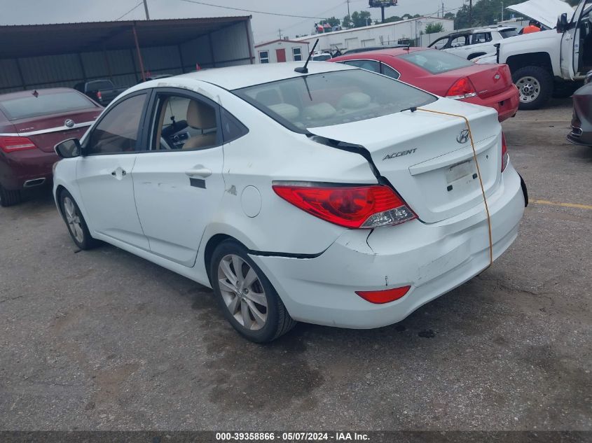 2013 Hyundai Accent Gls VIN: KMHCU4AEXDU288090 Lot: 39358866