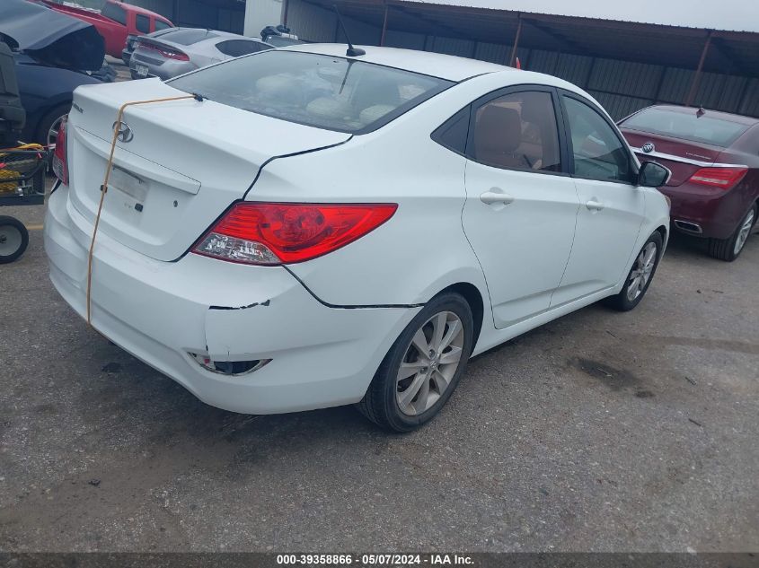 2013 Hyundai Accent Gls VIN: KMHCU4AEXDU288090 Lot: 39358866