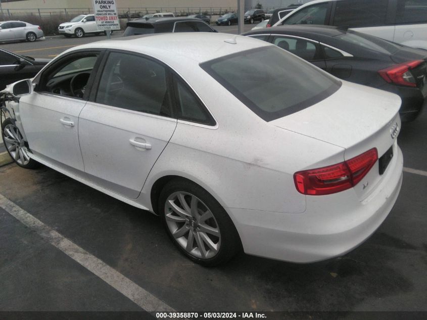 2014 Audi A4 2.0T Premium VIN: WAUBFAFL0EN044151 Lot: 39358870