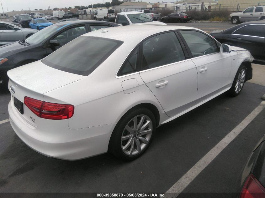 2014 Audi A4 2.0T Premium VIN: WAUBFAFL0EN044151 Lot: 39358870