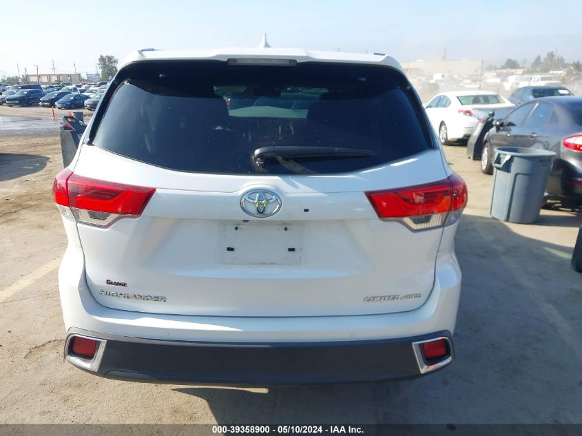 2018 Toyota Highlander Limited Platinum VIN: 5TDDZRFH6JS912817 Lot: 39358900