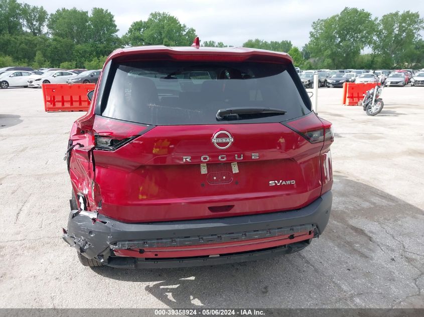 2023 Nissan Rogue Sv Intelligent Awd VIN: 5N1BT3BBXPC891919 Lot: 39358924