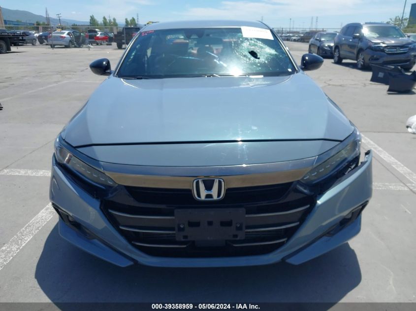 2021 Honda Accord Sport VIN: 1HGCV1F34MA022235 Lot: 39358959