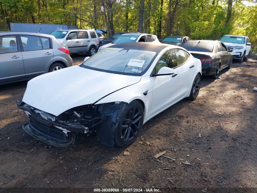 2022 Tesla Model S Dual Motor All-Wheel Drive VIN: 5YJSA1E54NF489673 Lot: 39359068