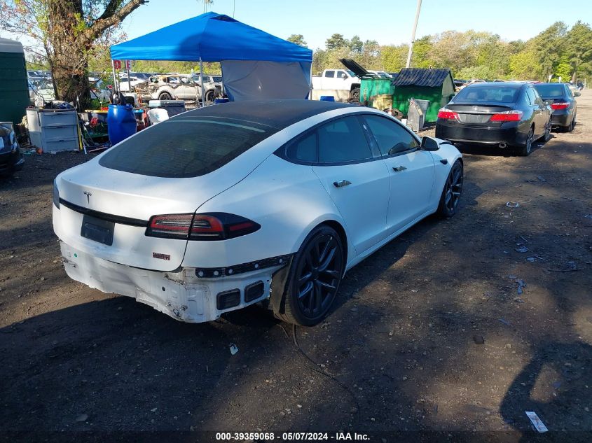 2022 Tesla Model S Dual Motor All-Wheel Drive VIN: 5YJSA1E54NF489673 Lot: 39359068