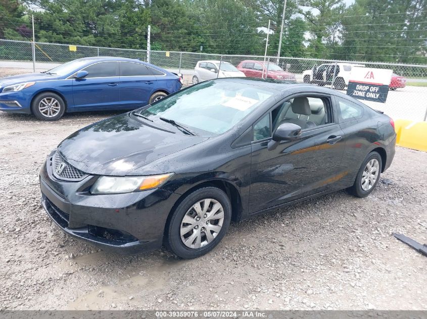 2012 Honda Civic Lx VIN: 2HGFG3B51CH545514 Lot: 39359076