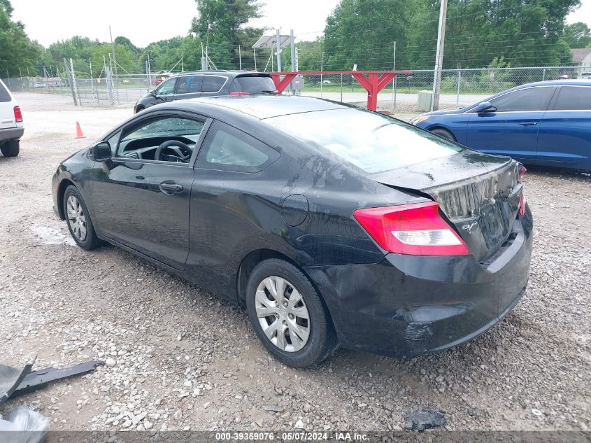 2012 Honda Civic Lx VIN: 2HGFG3B51CH545514 Lot: 39359076