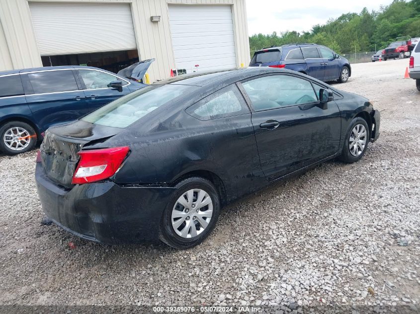 2012 Honda Civic Lx VIN: 2HGFG3B51CH545514 Lot: 39359076