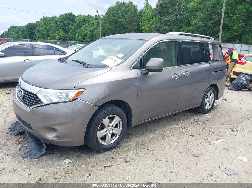 2016 Nissan Quest Platinum/S/Sl/Sv VIN: JN8AE2KP0G9156819 Lot: 39359112