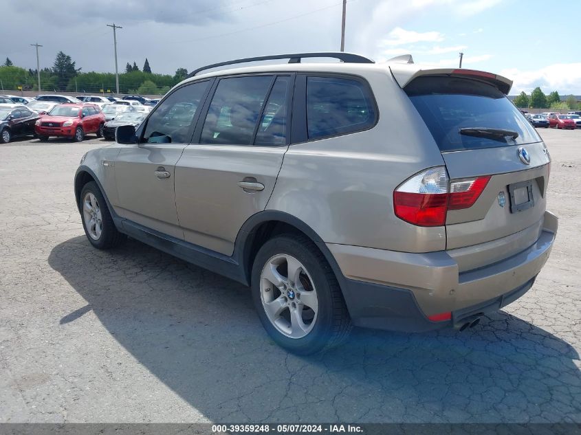 2007 BMW X3 3.0Si VIN: WBXPC93447WF03679 Lot: 39359248