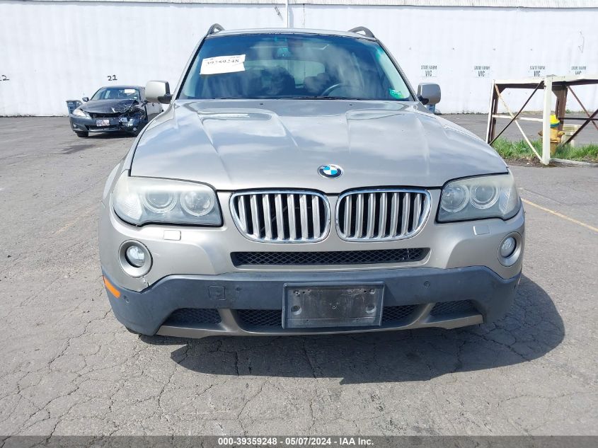 2007 BMW X3 3.0Si VIN: WBXPC93447WF03679 Lot: 39359248